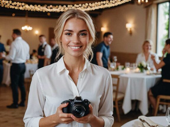 A female entrepreneur who is a photographer.