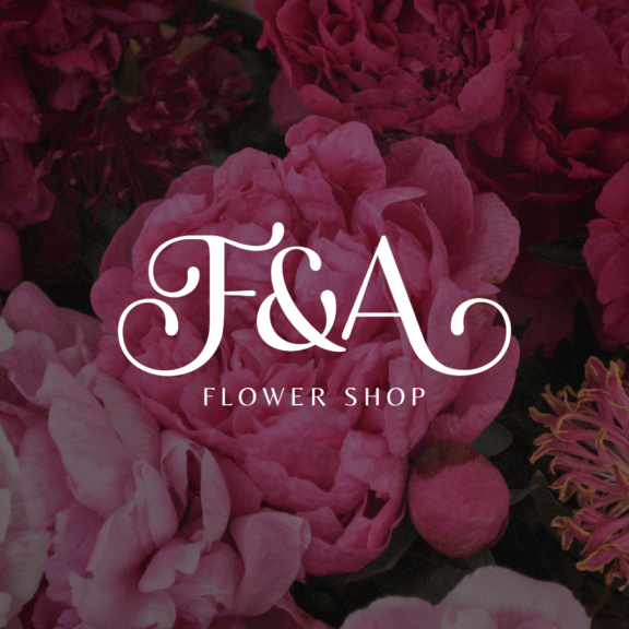 flower shop brand logo